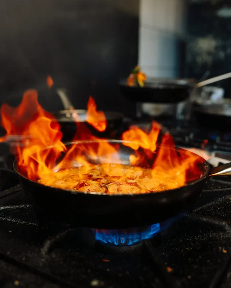 Trattoria da Bruno Krefeld – flambierte pfanne